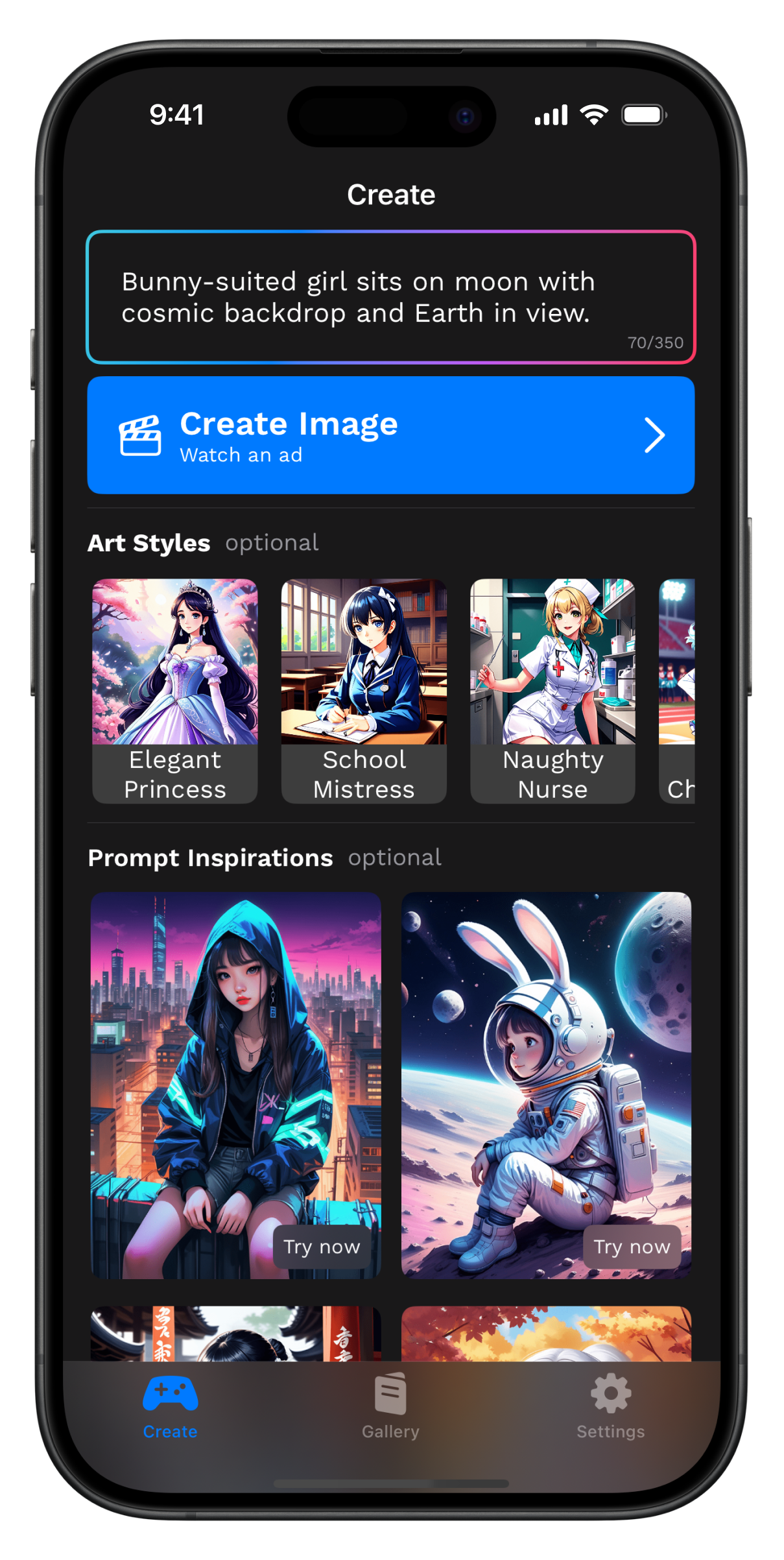 Anime Craft App Preview