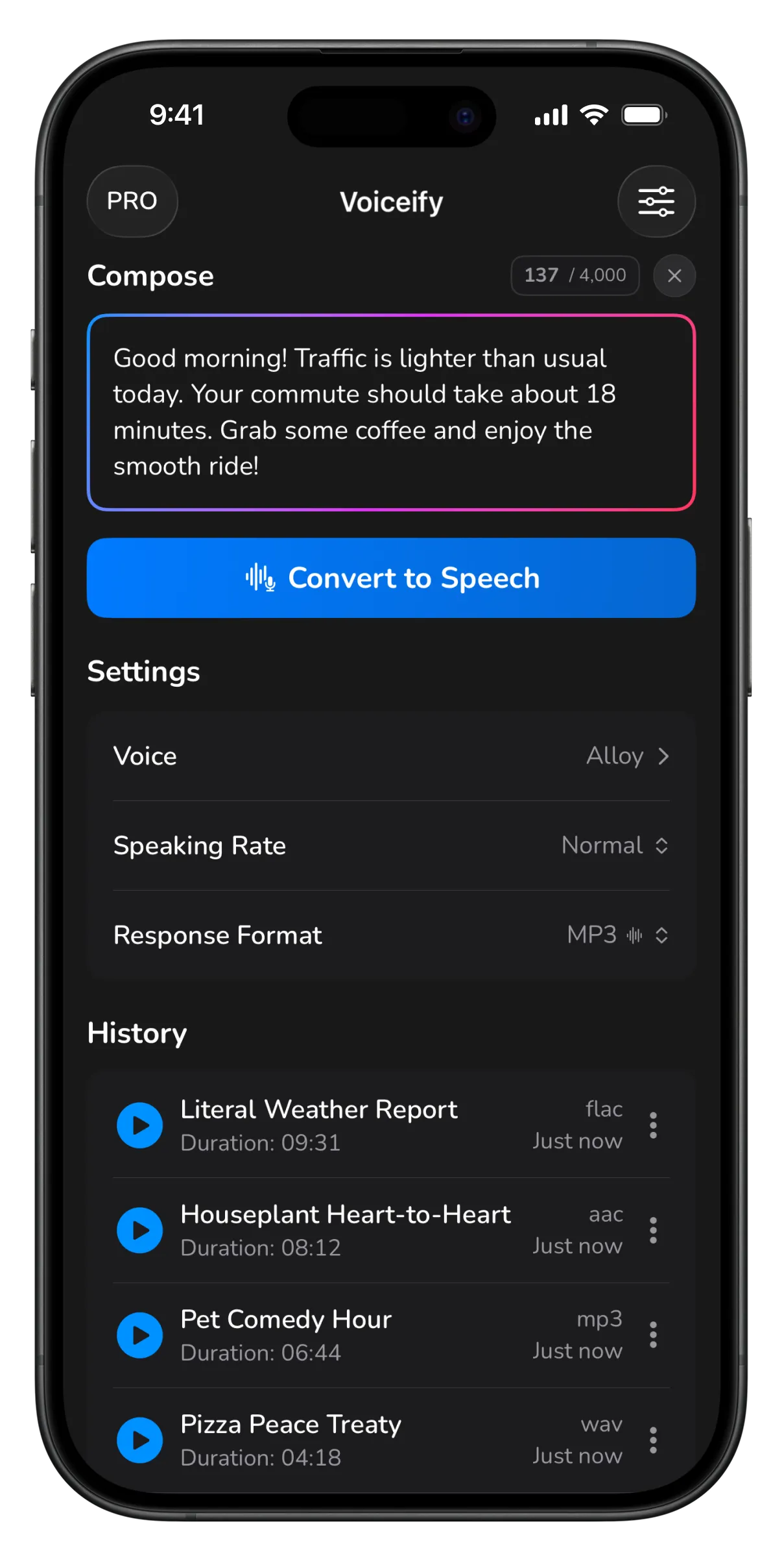 Voiceify App